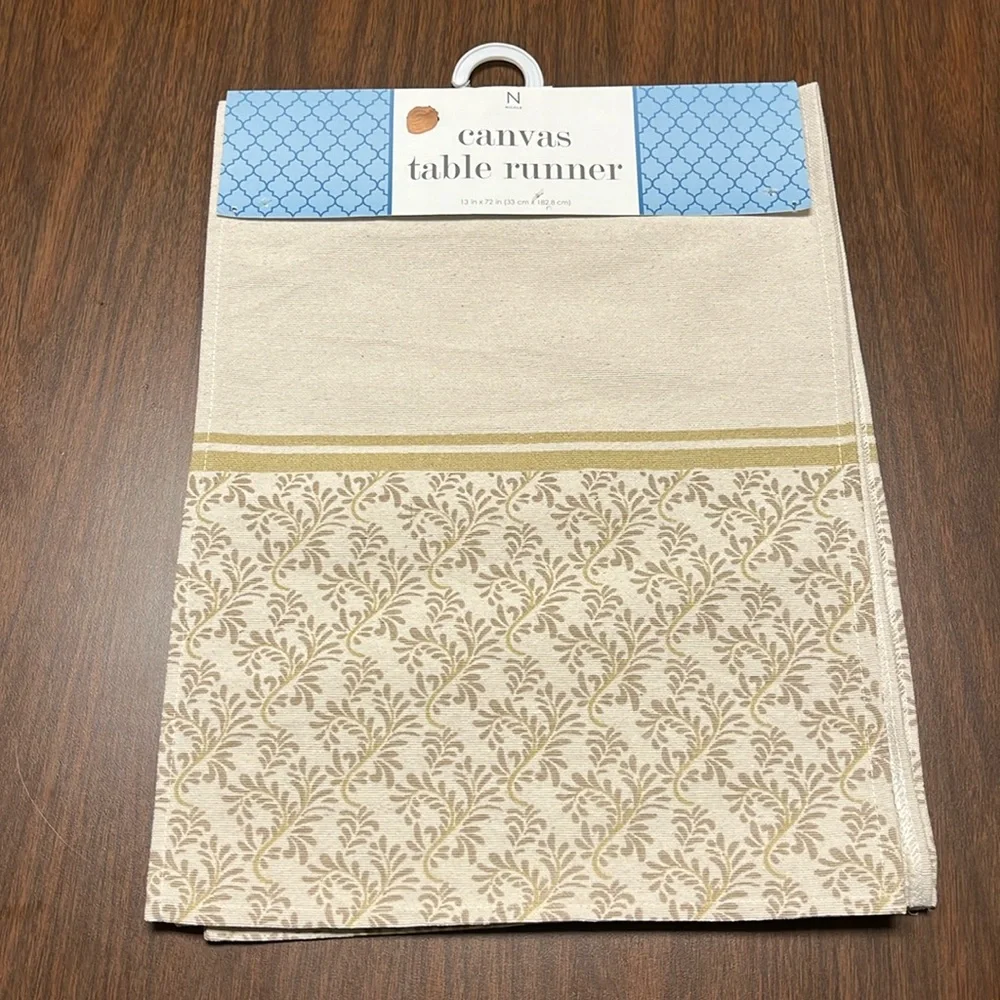Nicole Canvas table runner, new‎